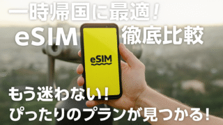 日本一時帰国におすすめのesim徹底比較ガイド