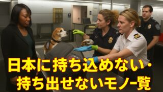 日本への持ち込み・持ち出し禁止物リストを確認しよう