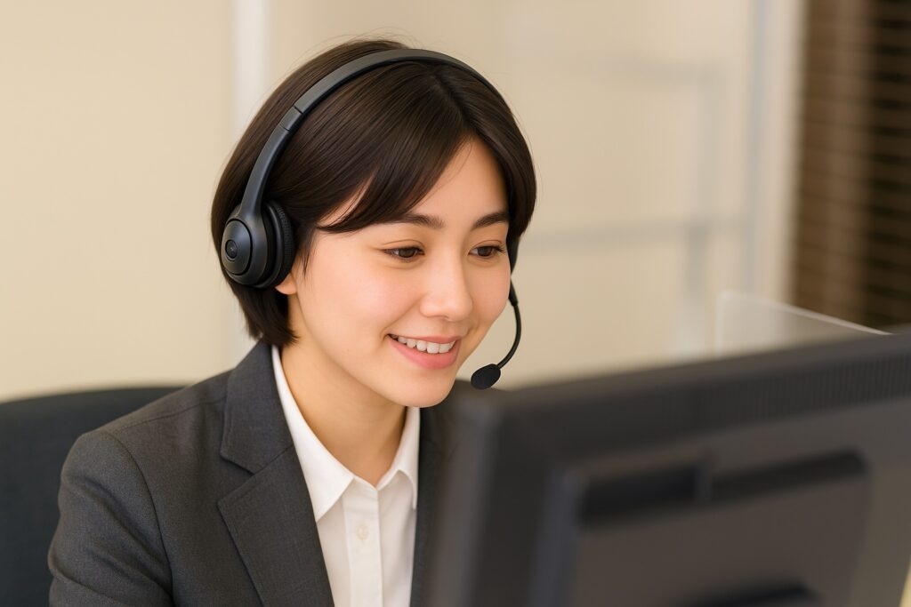 カスタマーサポートの女性