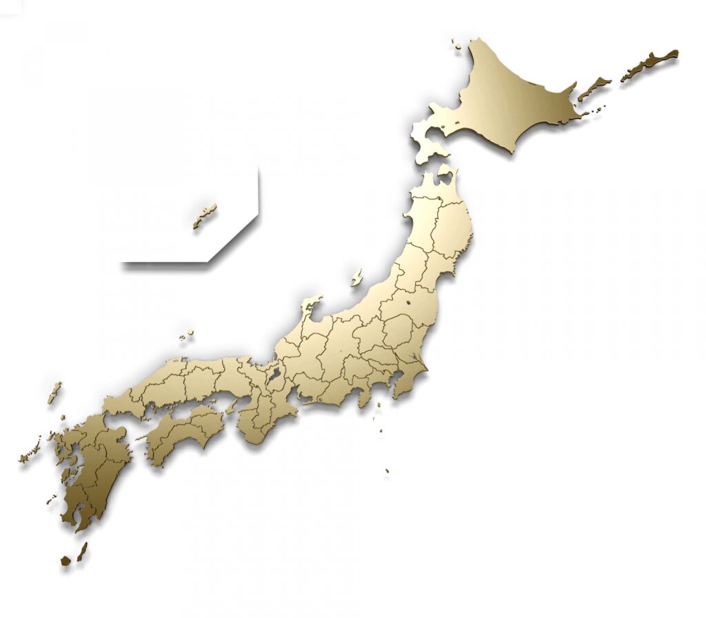 日本全国の地図(WiFiルーターの通信エリア確認用)