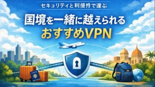 国境を一緒に越えられるおすすめVPN