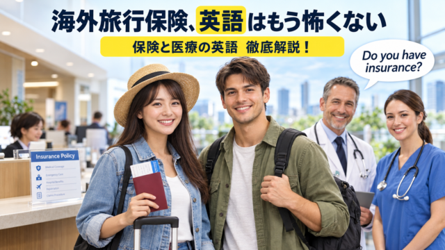海外旅行保険の英語はもう怖くない｜保険と医療の英語を徹底解説
