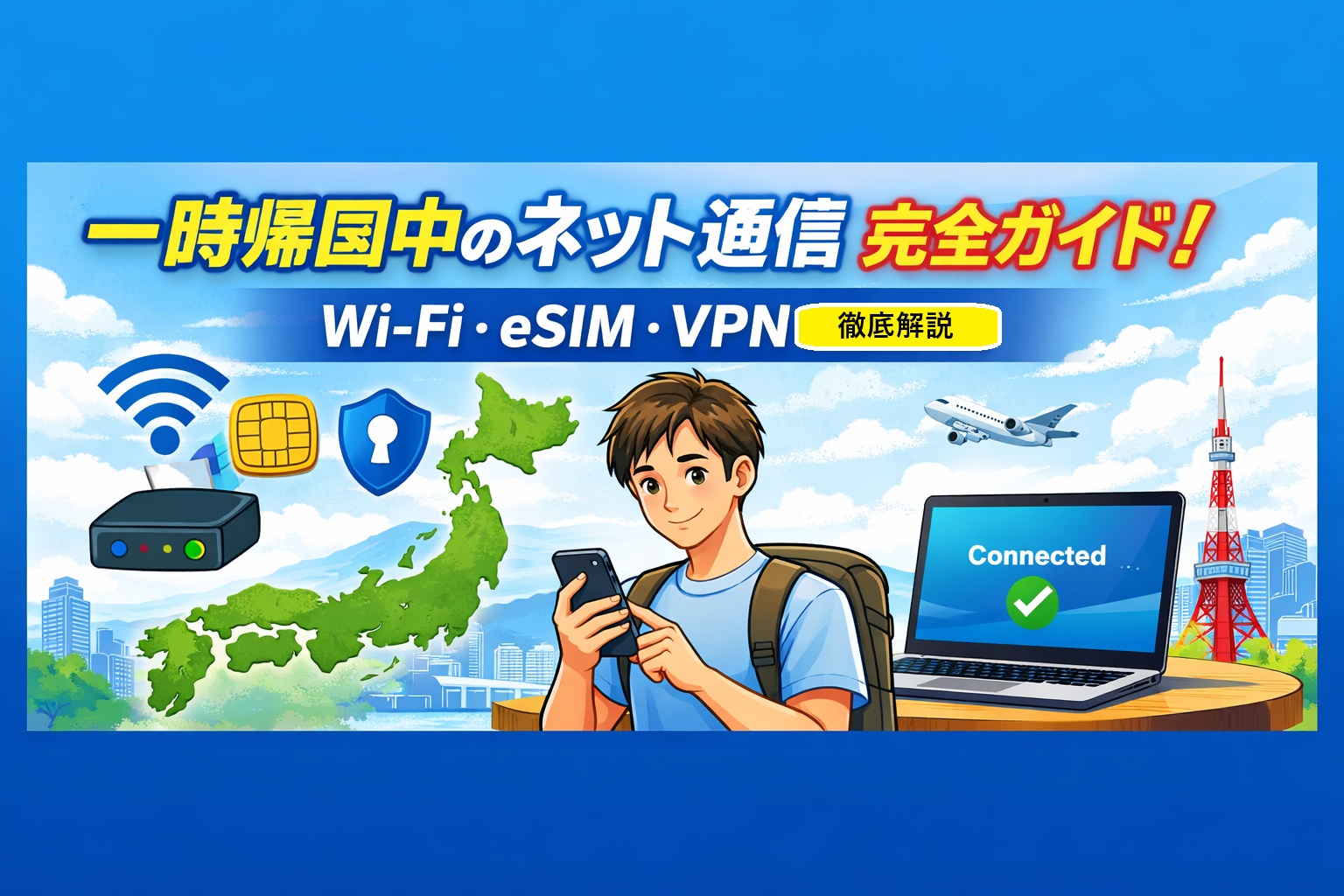 Wi-Fi・eSIM・VPN徹底解説